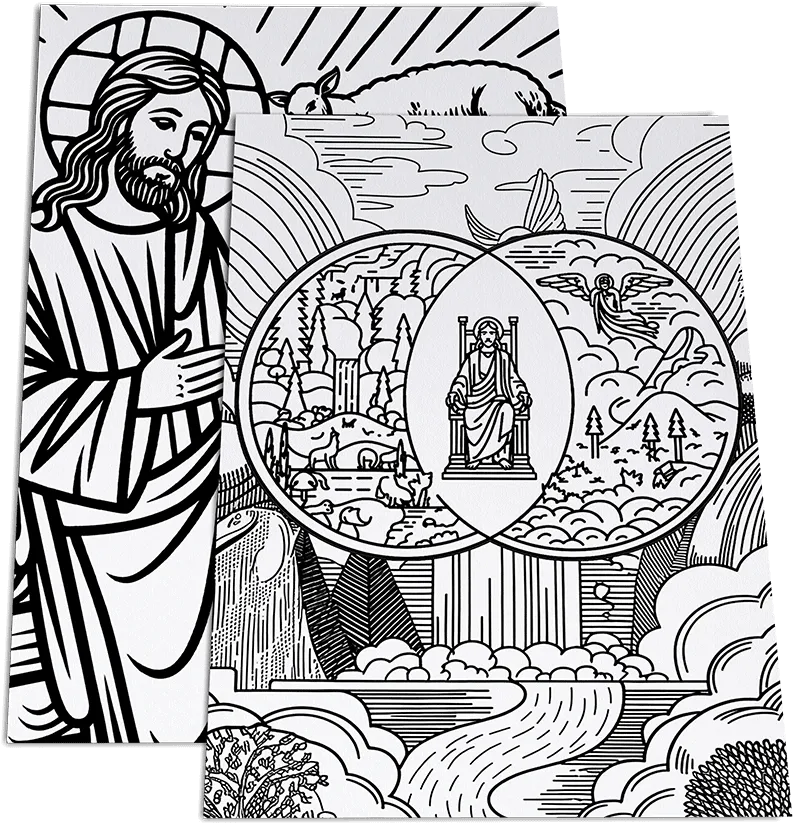 A coloring page from the journal