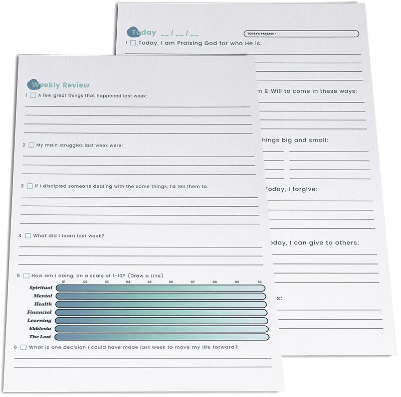 Review pages from the journal