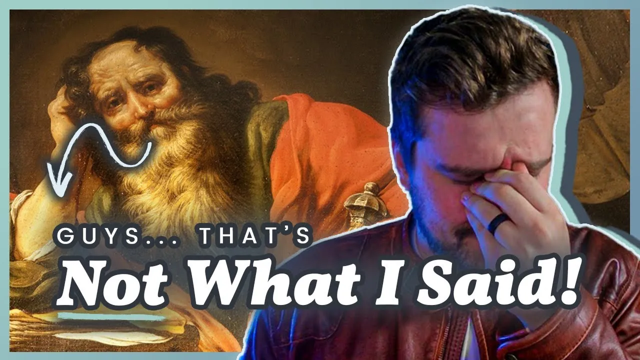 Video thumbnail for a teaching about misreading Paul's letter to the Ephesians.