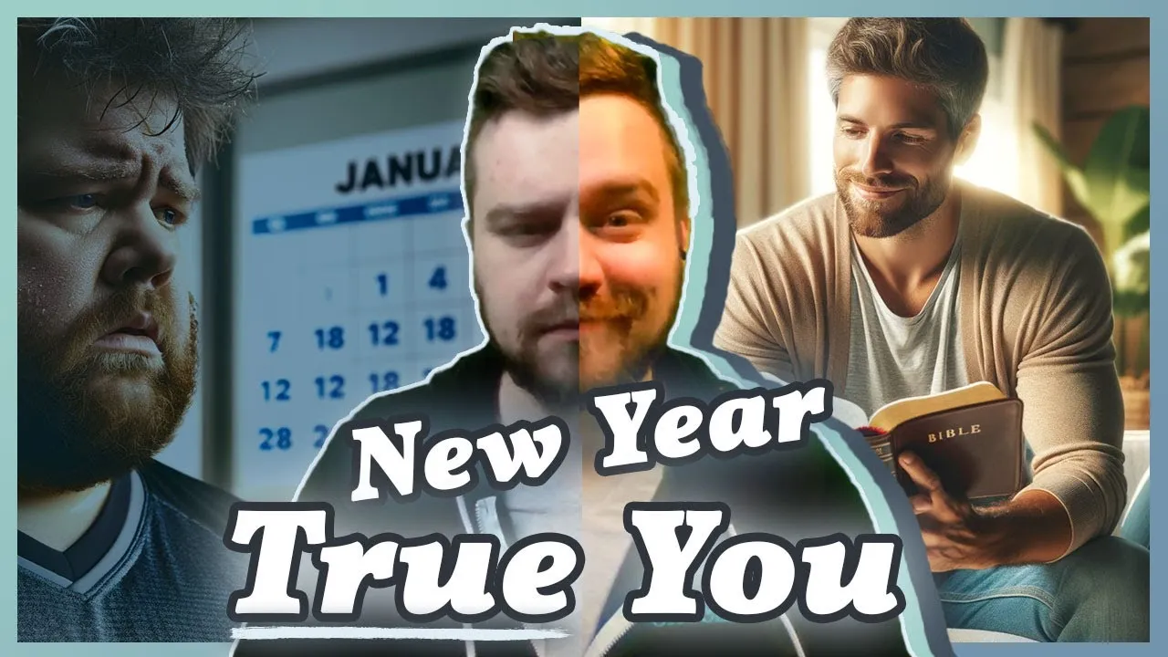 Video thumbnail for a message on New Year's resolutions and living from your identity in Christ.